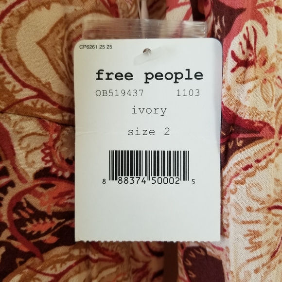 Free People Flare Cuff Top Women/Girls Size XS - Picture 7 of 13